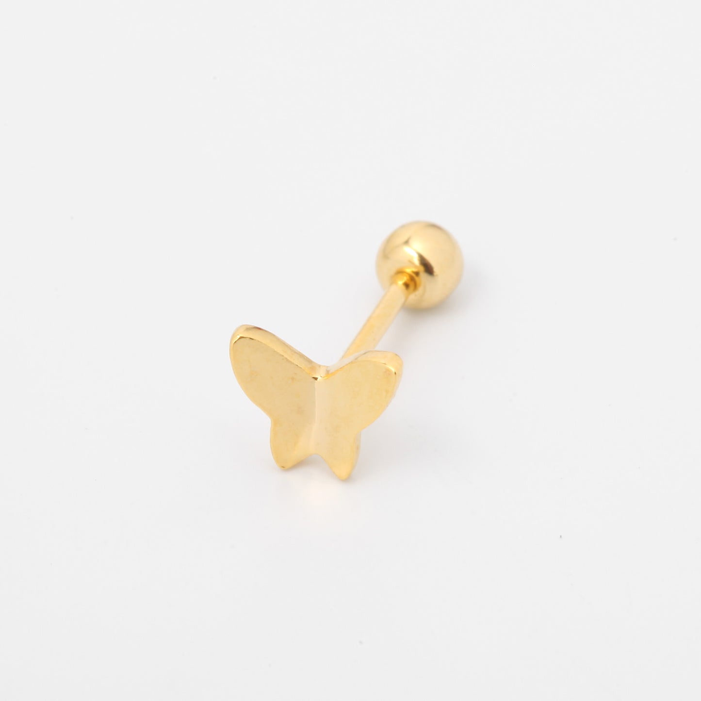 Tiny Butterfly Screw Back Earring