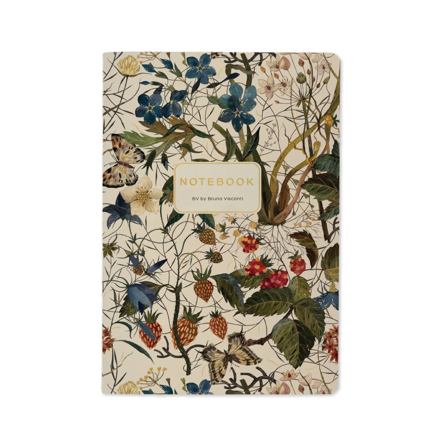 A5 Notebook - Forest Flowers on White