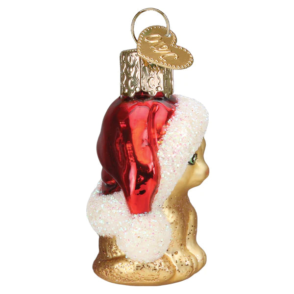 Mini Santa's Kitten Ornament