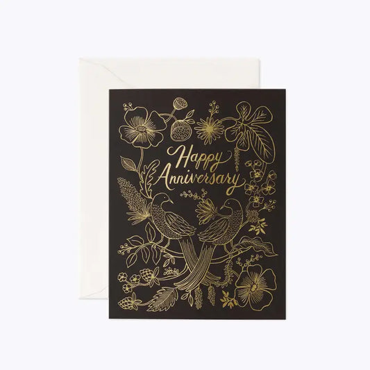 Love Birds Happy Anniversary | Greeting Card