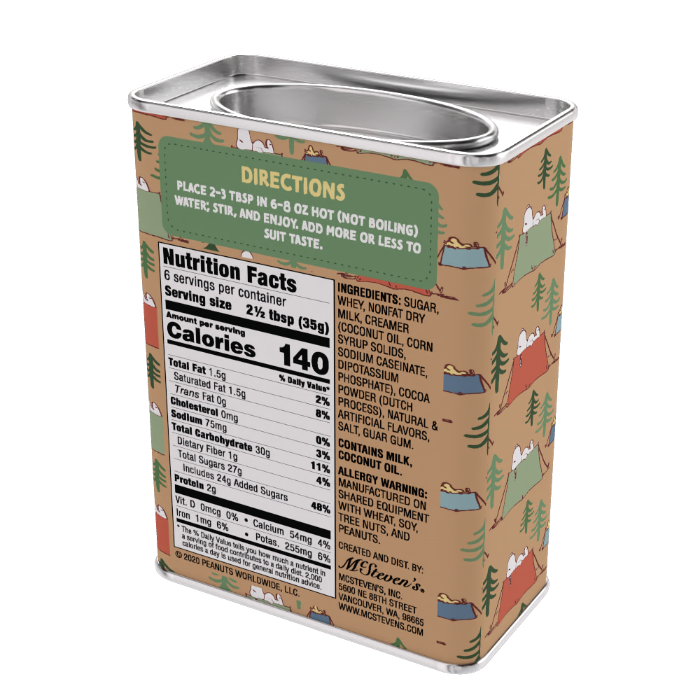 Peanuts® Snoopy Camp Life S'mores Cocoa (8oz Tins)