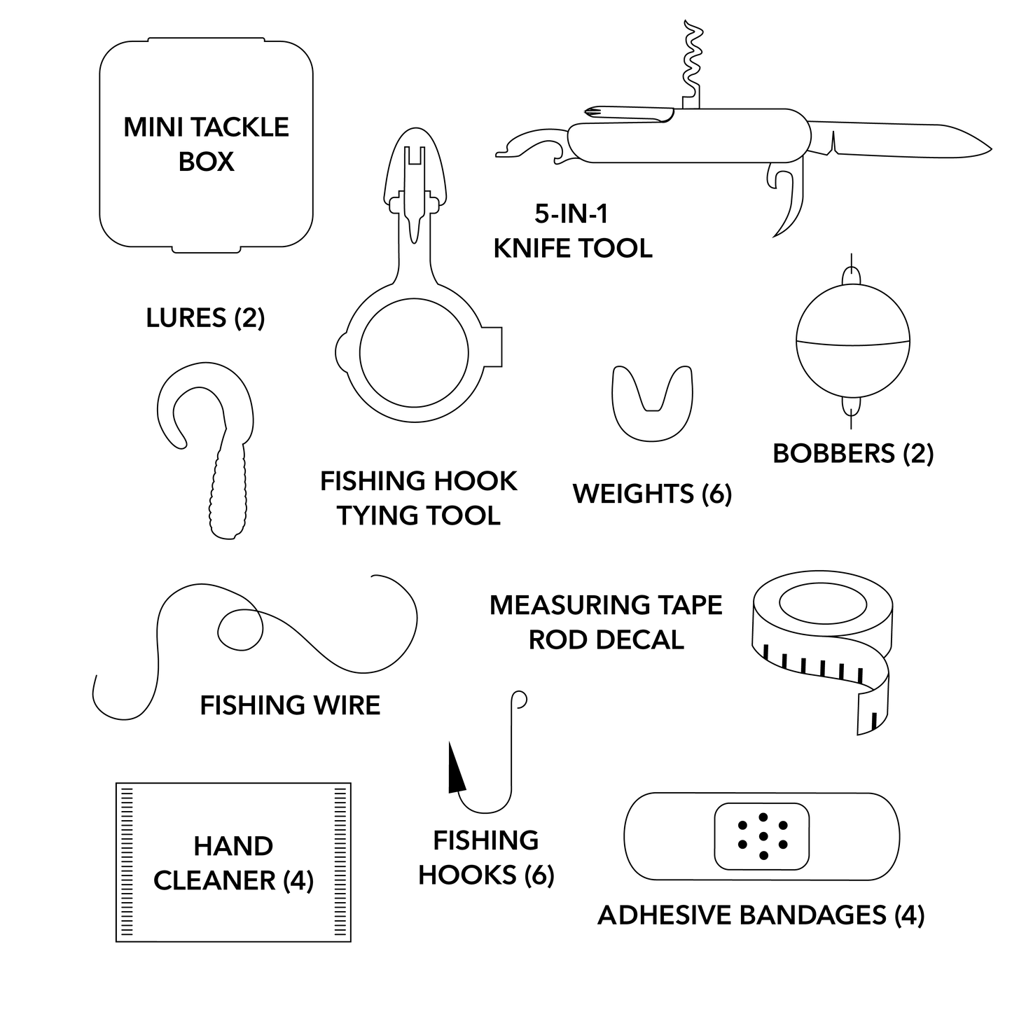 "Great Catch" Fishing Kit  | Holiday Gifts for Men, Dads