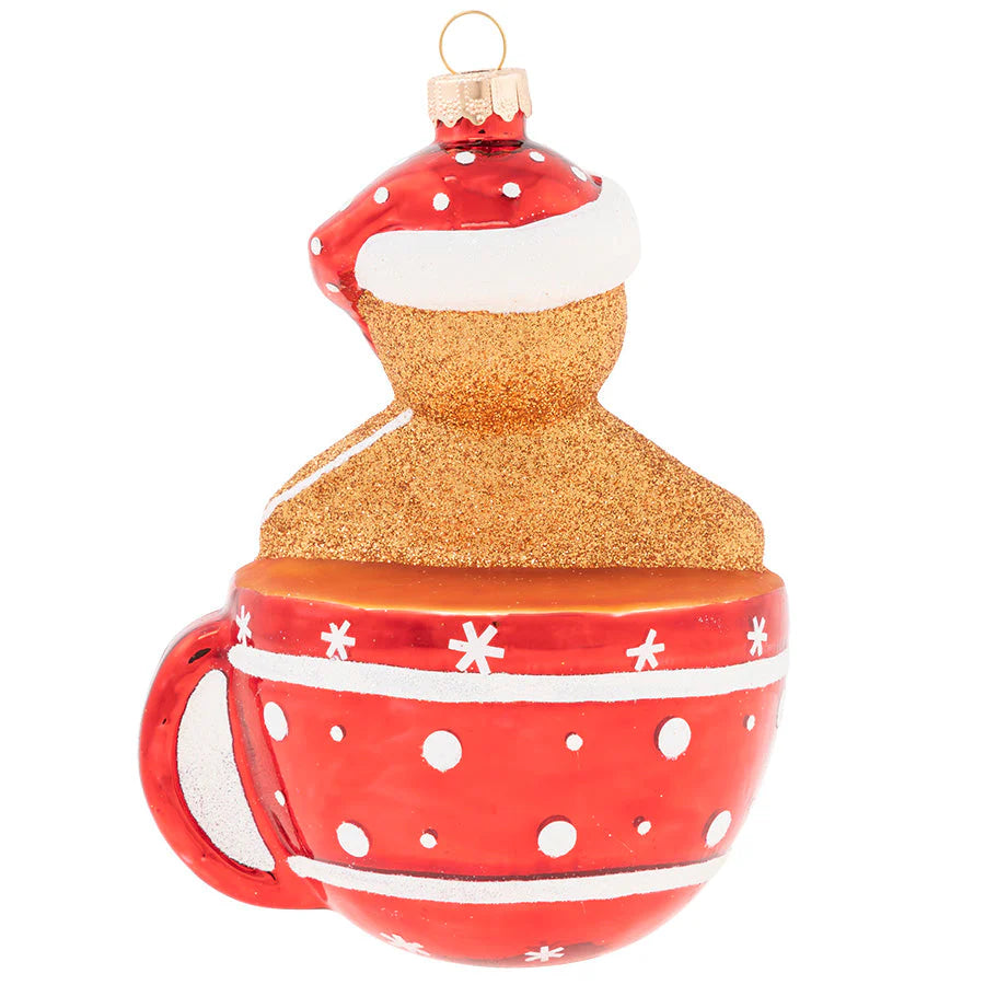 Gingerbread Man In Hot Cocoa Ornament