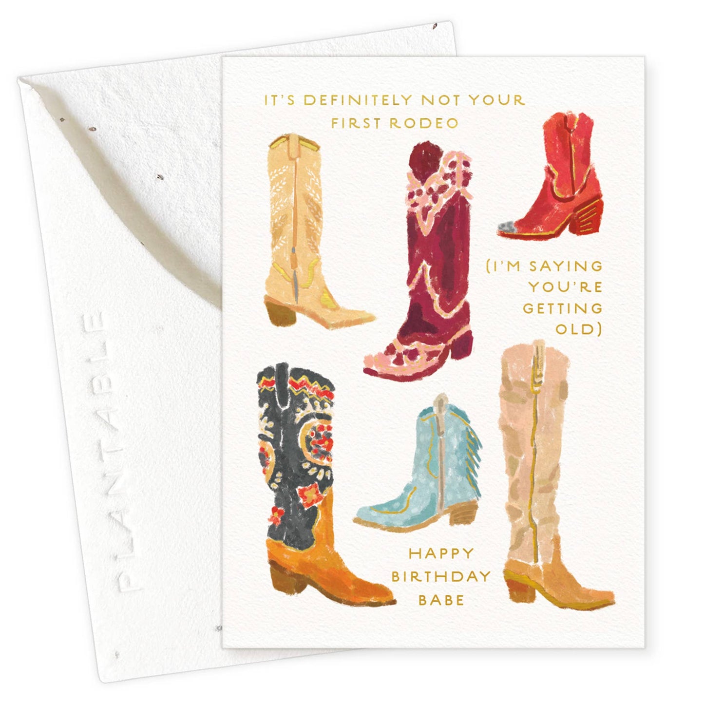 Not 1st Rodeo Sprout - Birthday Mini Greet 2.5 x 3.5