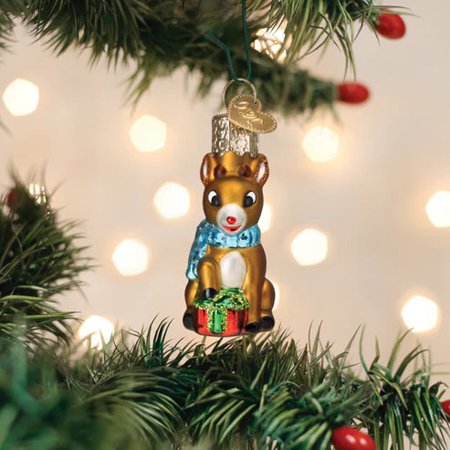 Mini Rudolph the Red-Nosed Reindeer Ornament