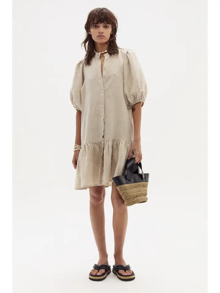 Carmela Linen Dress