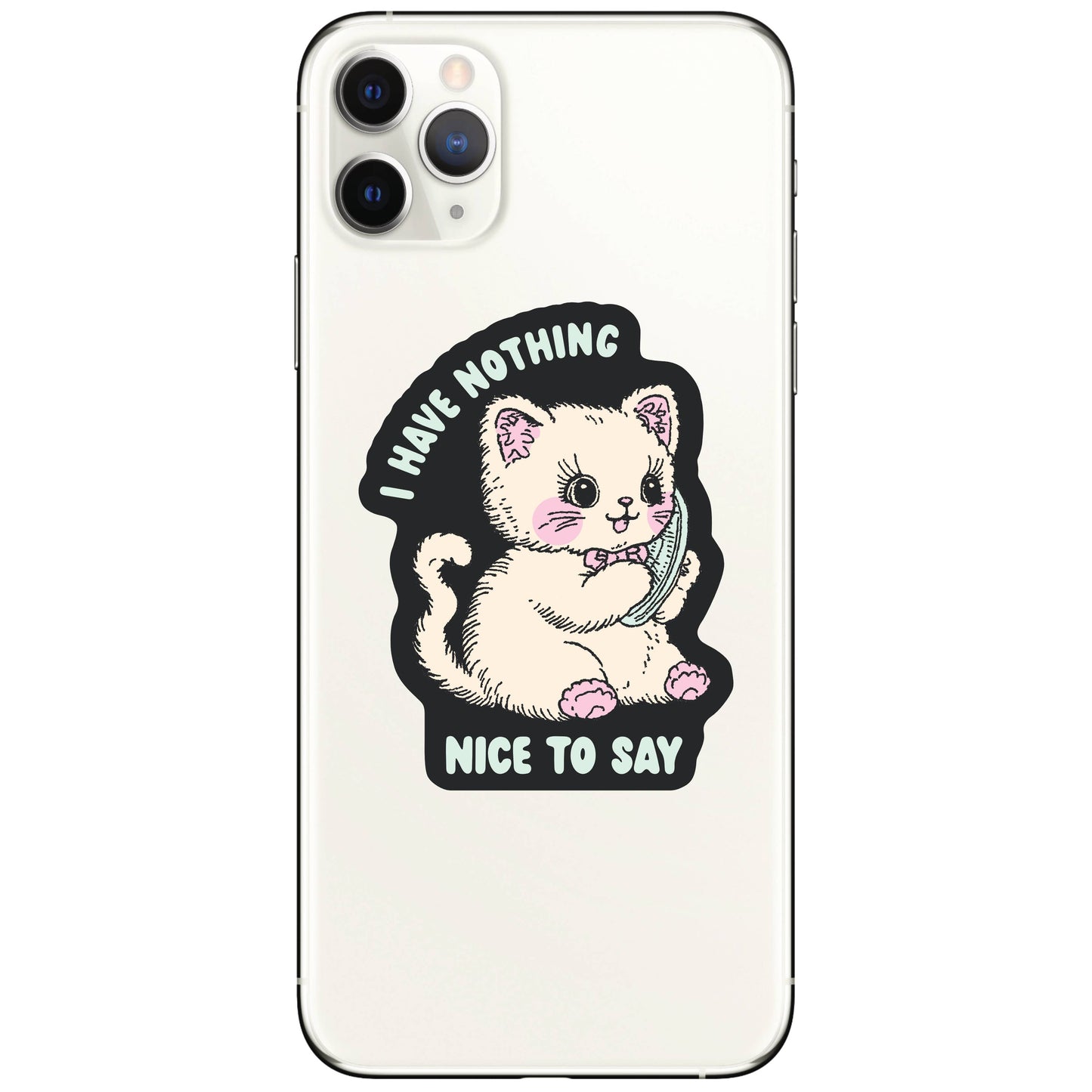 Feisty Kitty Cat Sarcastic Cute High Quality Vinyl Sticker