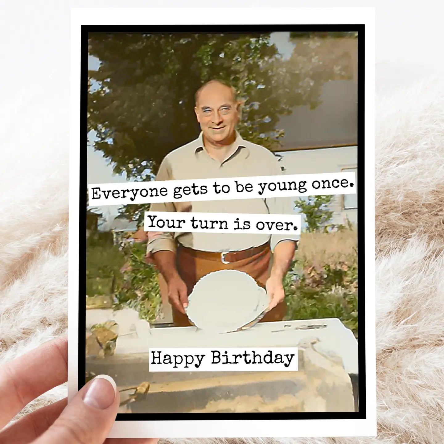 Your Turn Is Over | Vintage Birthday Card