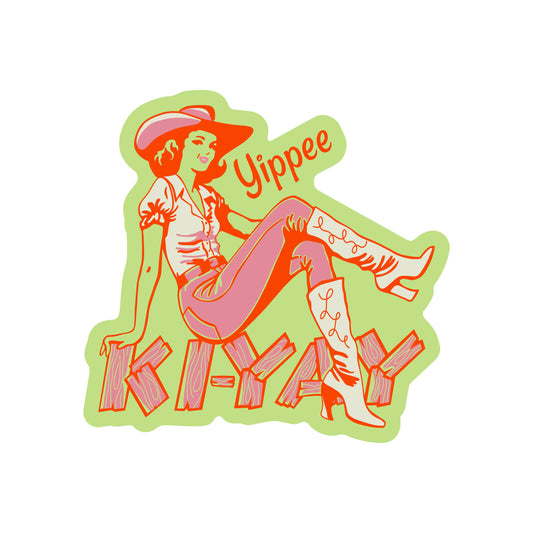 Western Cowgirl High Quality Vinyl Sticker