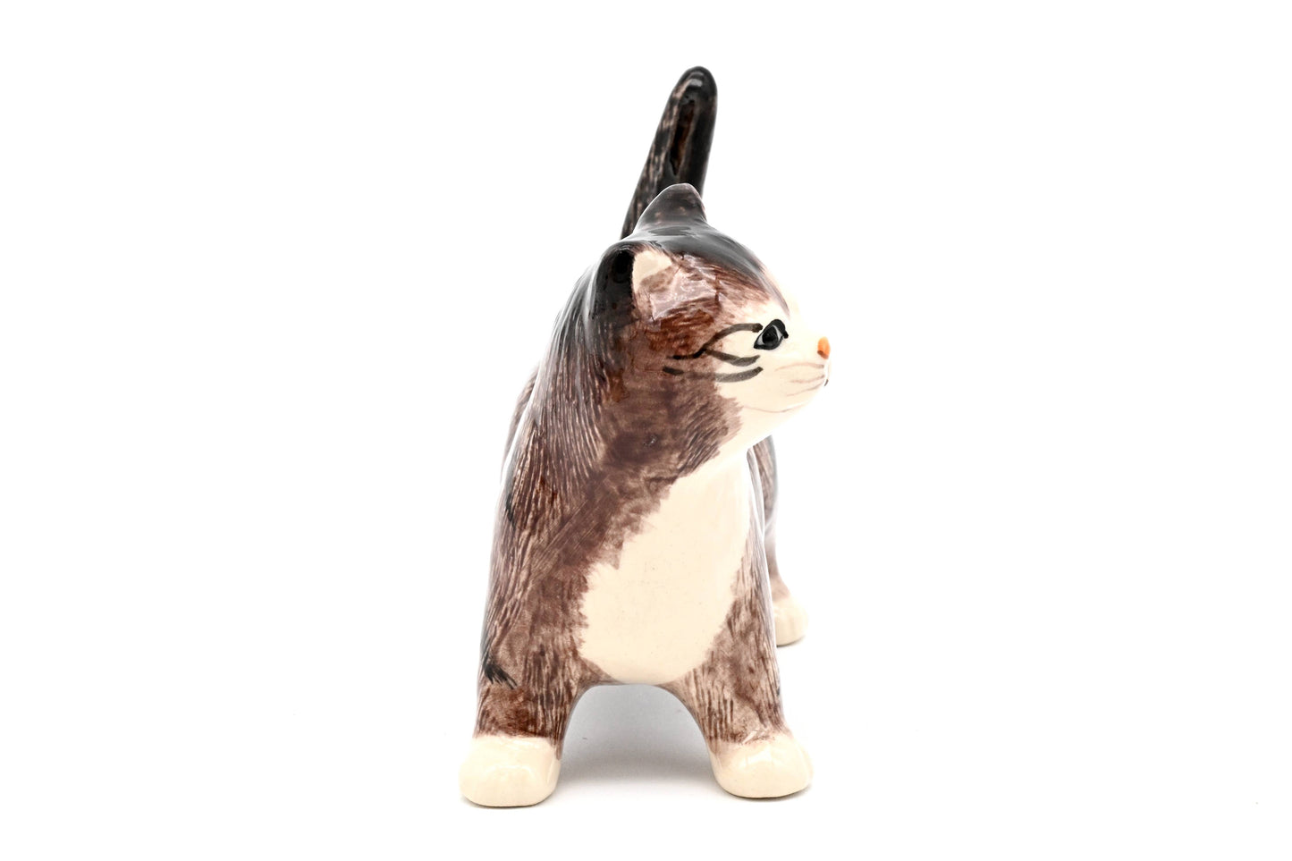 Decorative Miniature Ceramic Tiny Tabby Cat