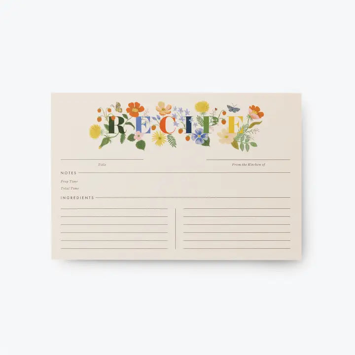Mayfair Recipe Cards | Pack of 12
