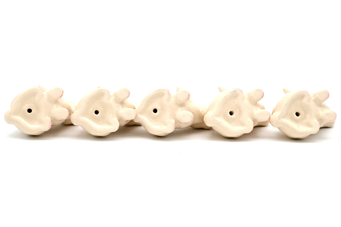 Miniature Ceramic Tiny Small White Rabbits | Individual