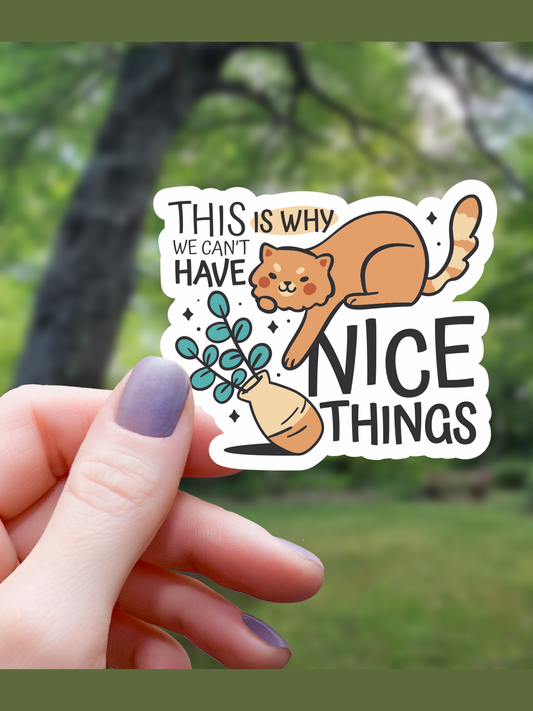Why We Can't Have Nice Things Sticker