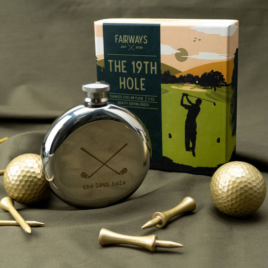 The 19th Hole Hip Flask | Stainless Steel