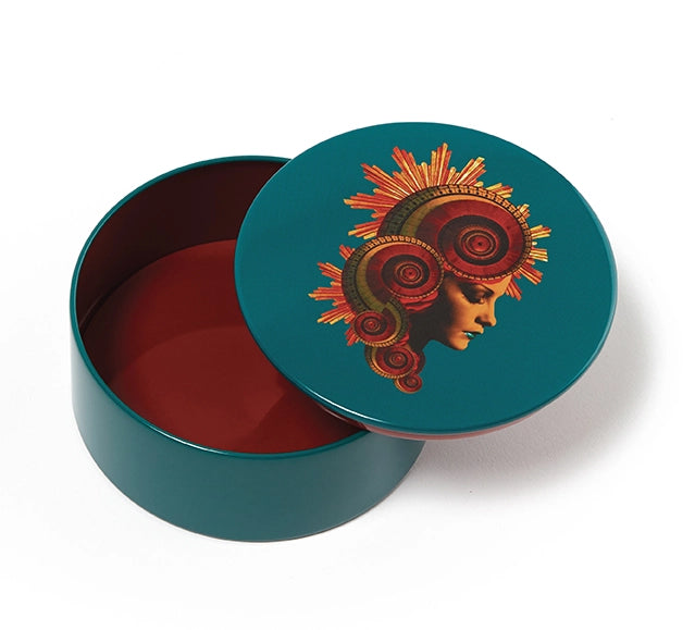 Muse Round Metal Tin Box