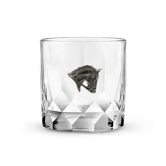 Menagerie Horse Head Classic Rocks Glass/Tumbler