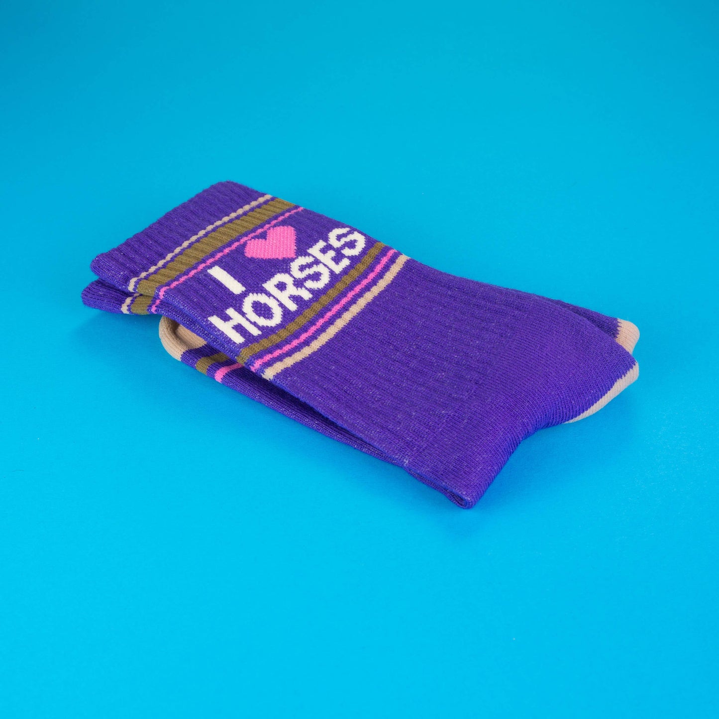 I ❤️ Horses Gym Crew Socks