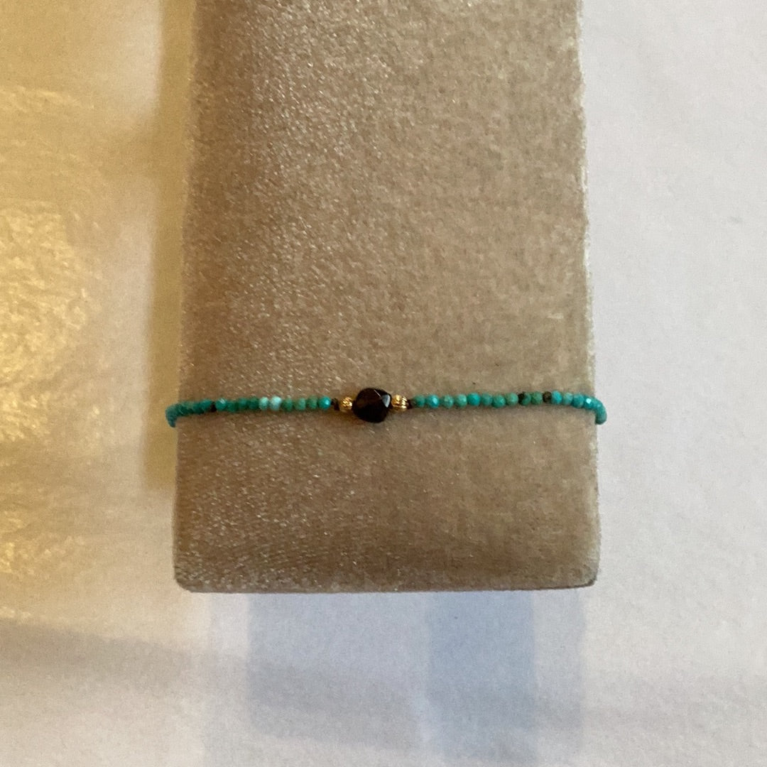 Tourmaline and Turquoise Barbs Bracelet