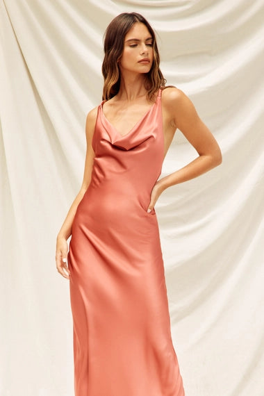 Going Out Twisted Strap Maxi Dress