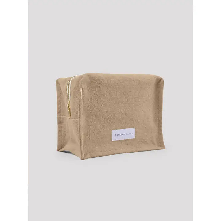 Toiletry Bag Cube in Organic Cotton Canvas