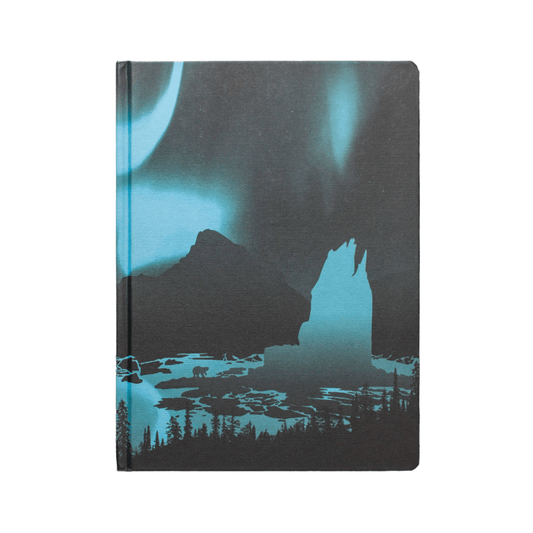 Arctic Ice Dark Matter Hardcover Notebook | Blank