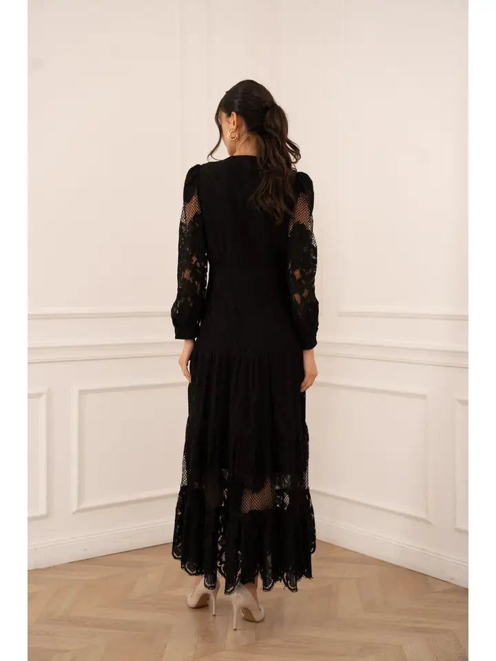 Avril Long Lace Dress