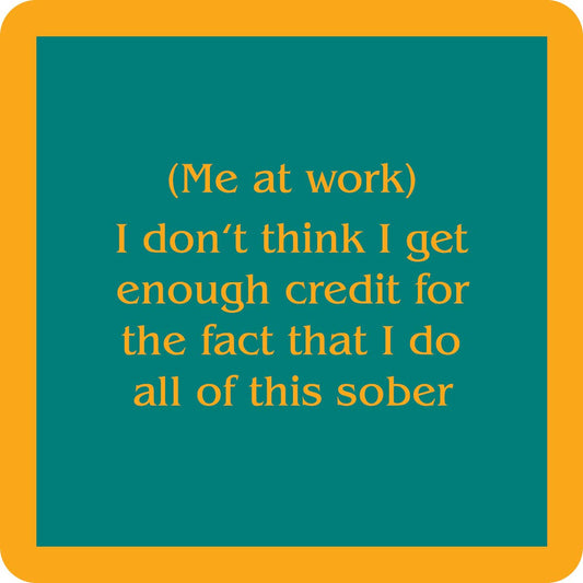 COASTER Me At Work | Funny Party Gift | Home Bar Decor