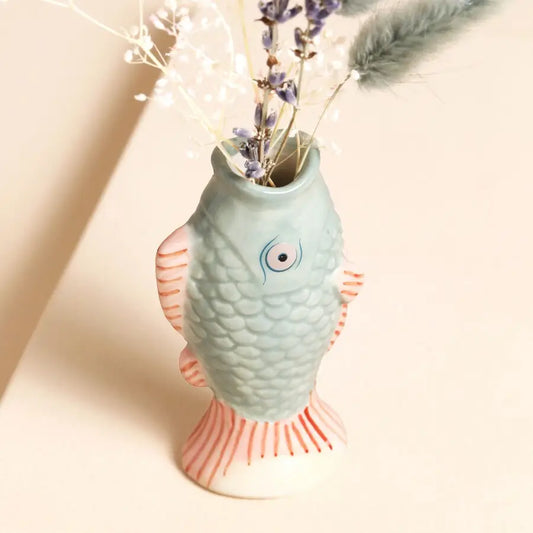 Ceramic Mini Fish Bud Vase