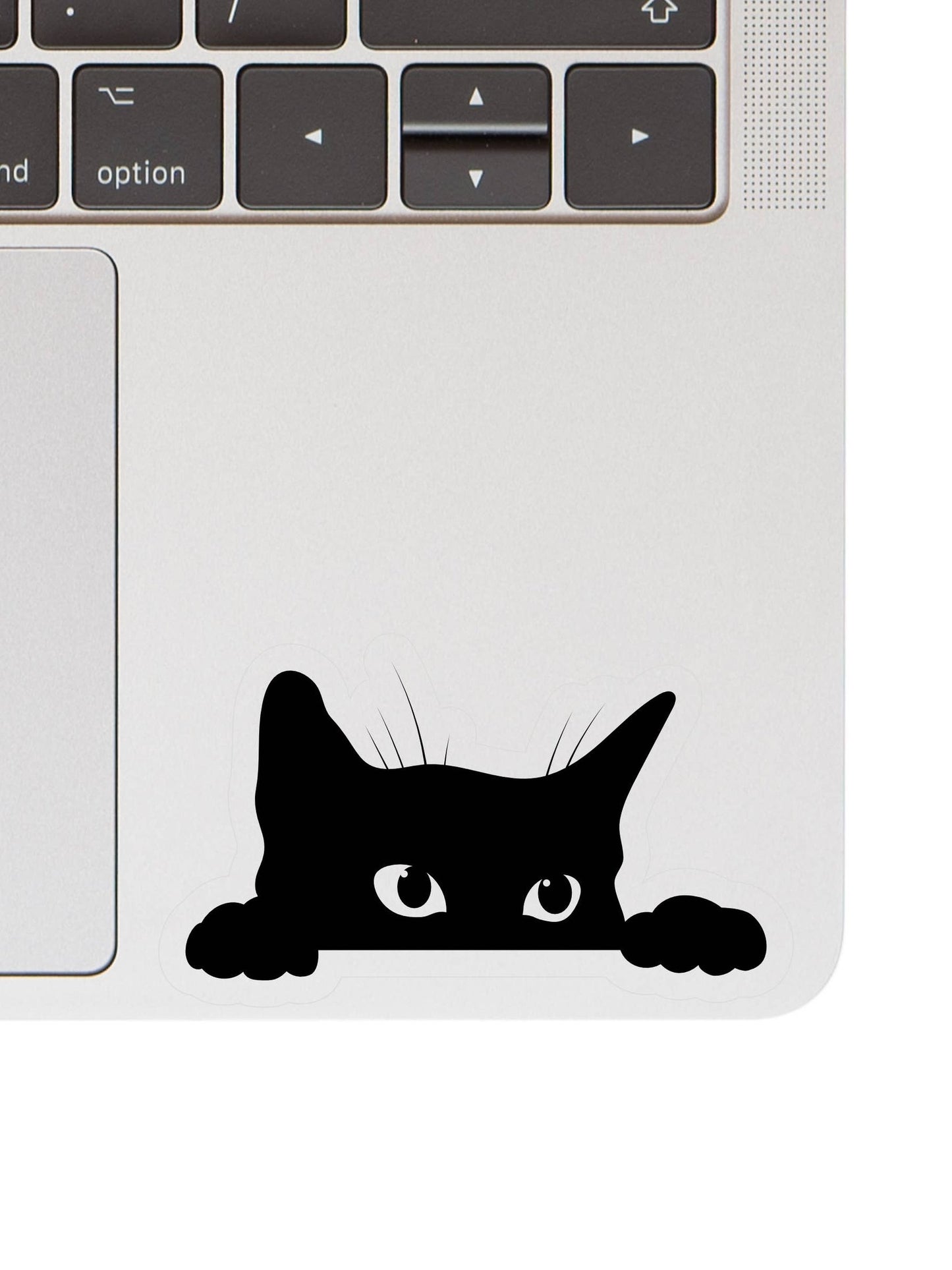 Sneaky Kitty Clear High Quality Vinyl Sticker