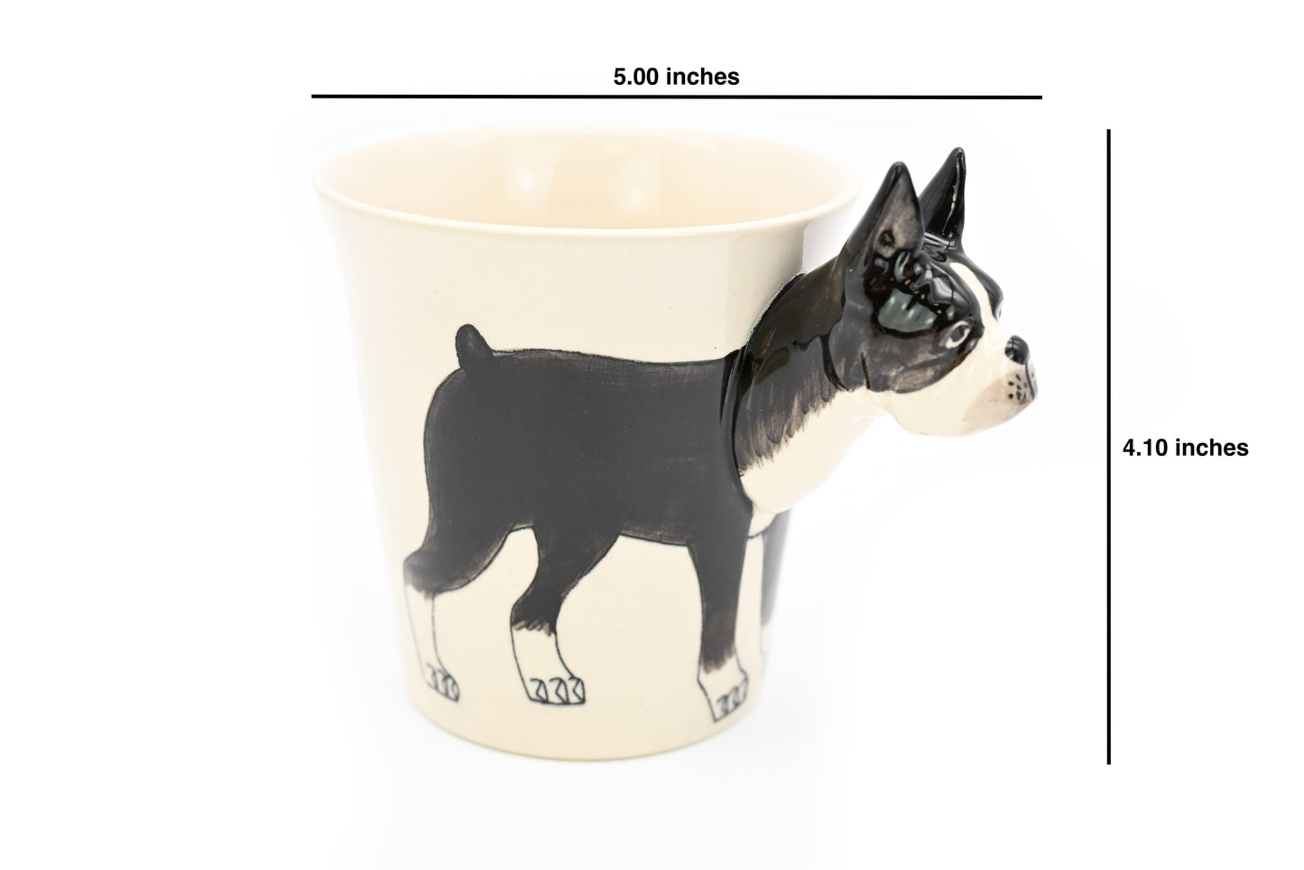 MUG18-1 Boxer (black) mug 10 oz