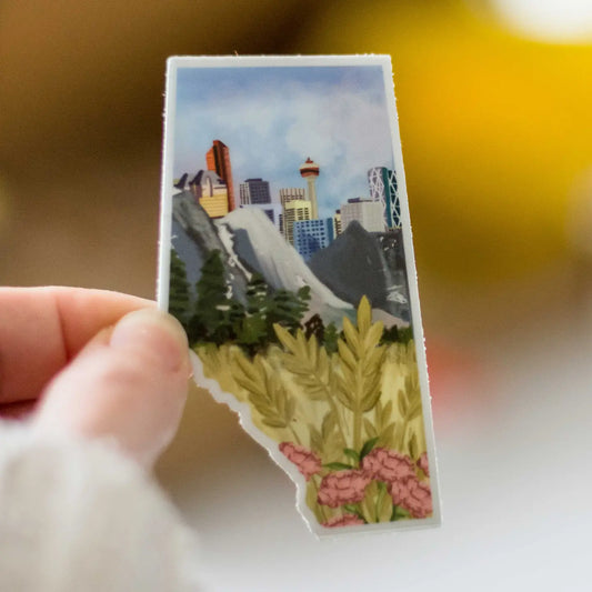 Calgary Skyline Alberta Matte Vinyl Sticker
