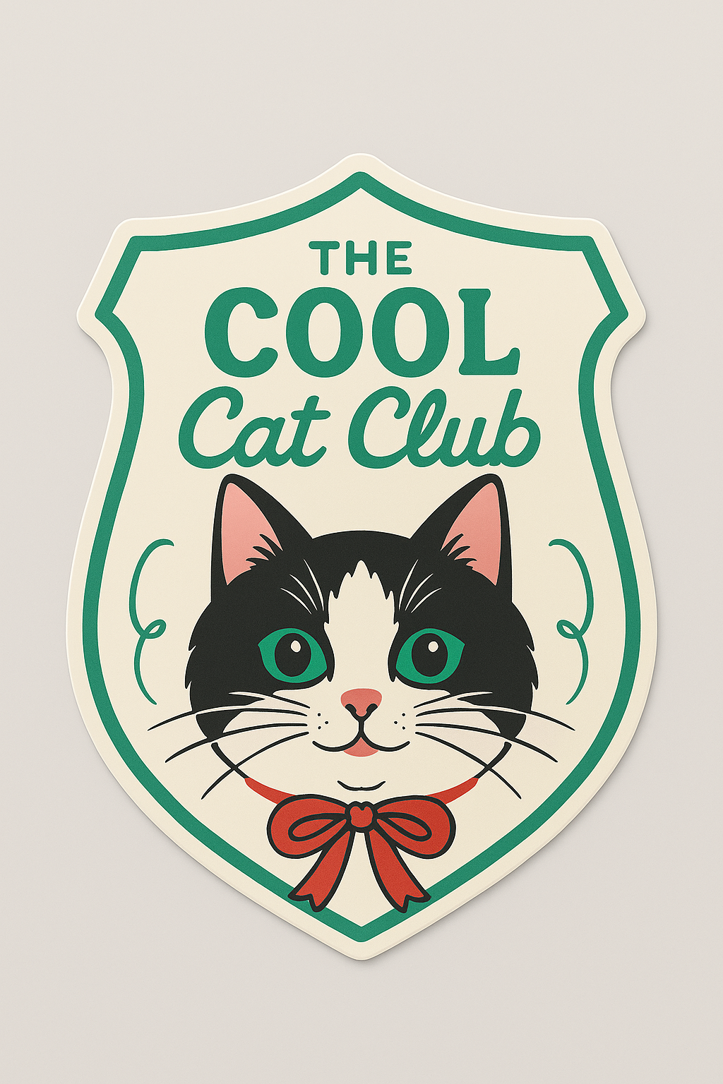 Cool Cat Club Vinyl Sticker