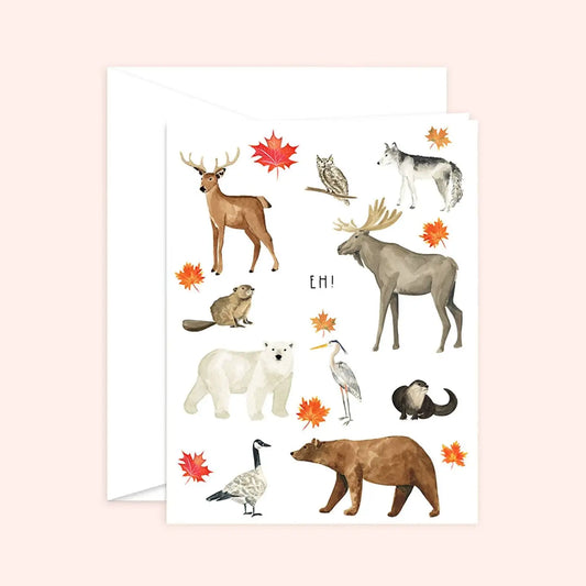 Canada Eh Card | Canadian Animals
