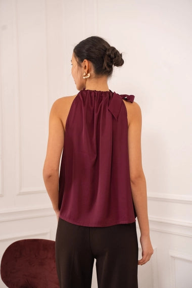 Elisabeth Top - Dark Burgundy