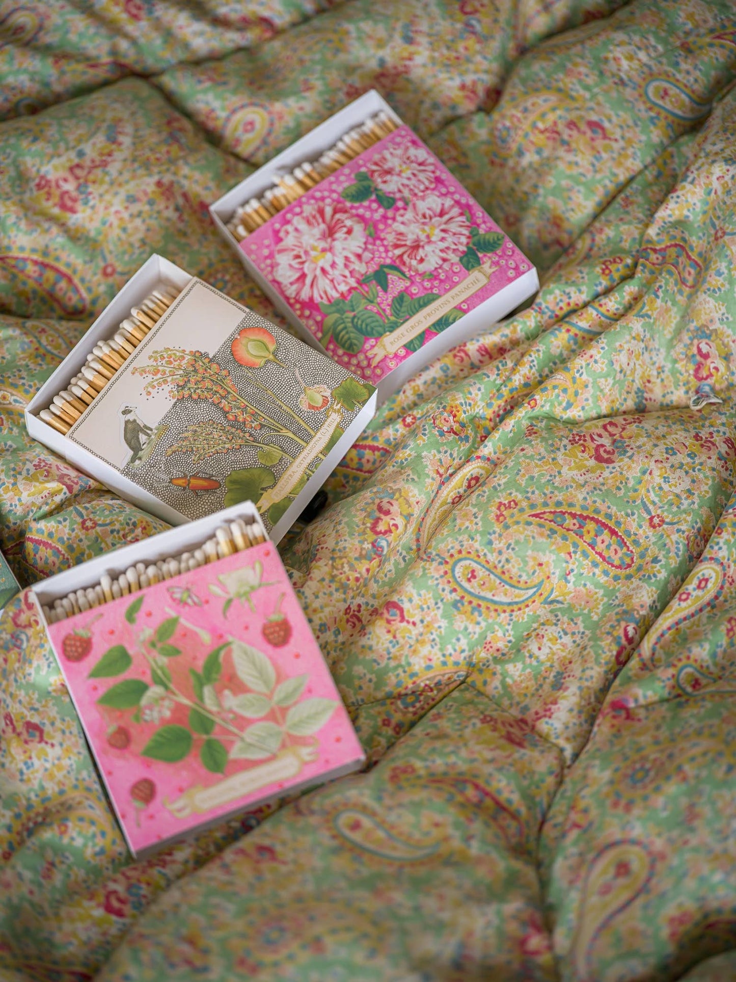 Rose Framboise Matches | Square - Safety Matches