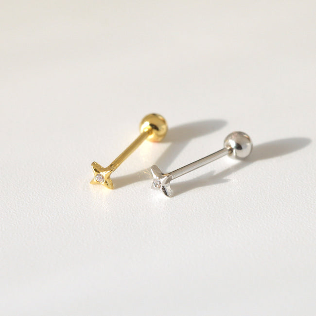 Tiny Pulsar Screw Back Earring