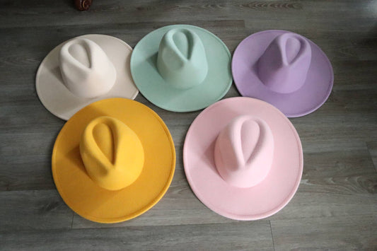 Rancher Wide Brim Fedora Hat