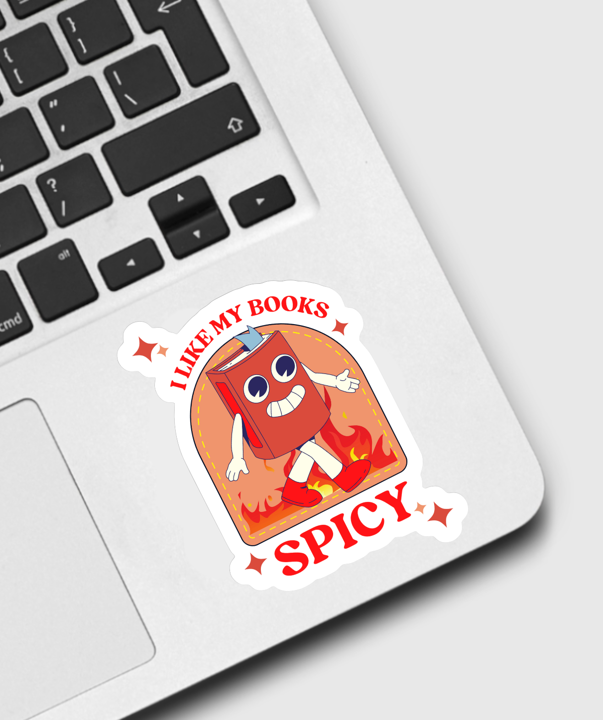 I Like My Books Spicy Sticker