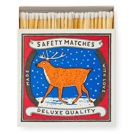 Reindeer | Square - Christmas Safety Matches🎄