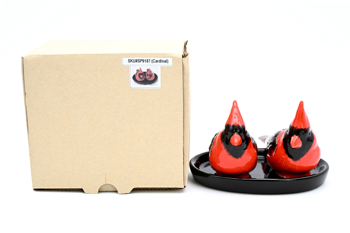 Cardinal Salt and Pepper Shakers