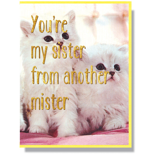 Sister From Another Mister Card