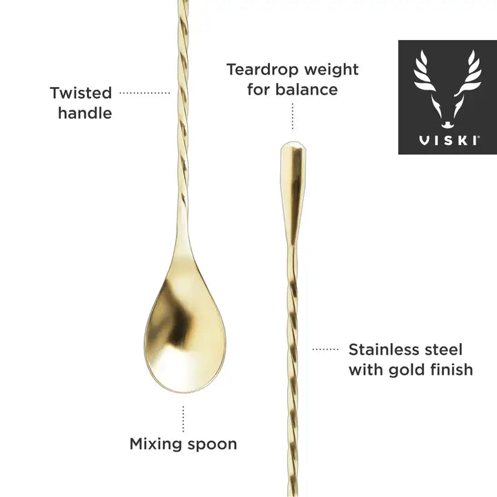 Belmont™ Gold-Plated Weighted Barspoon