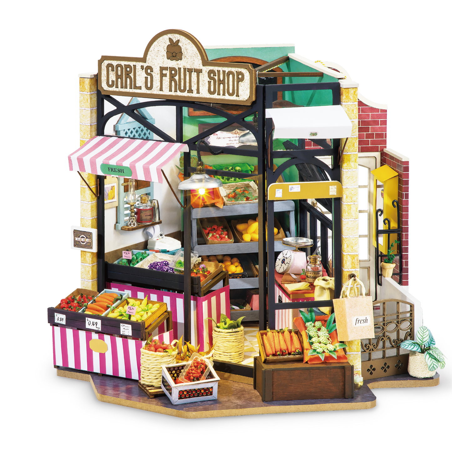 DIY Miniature Model Kit: Carl's Fruit Shop