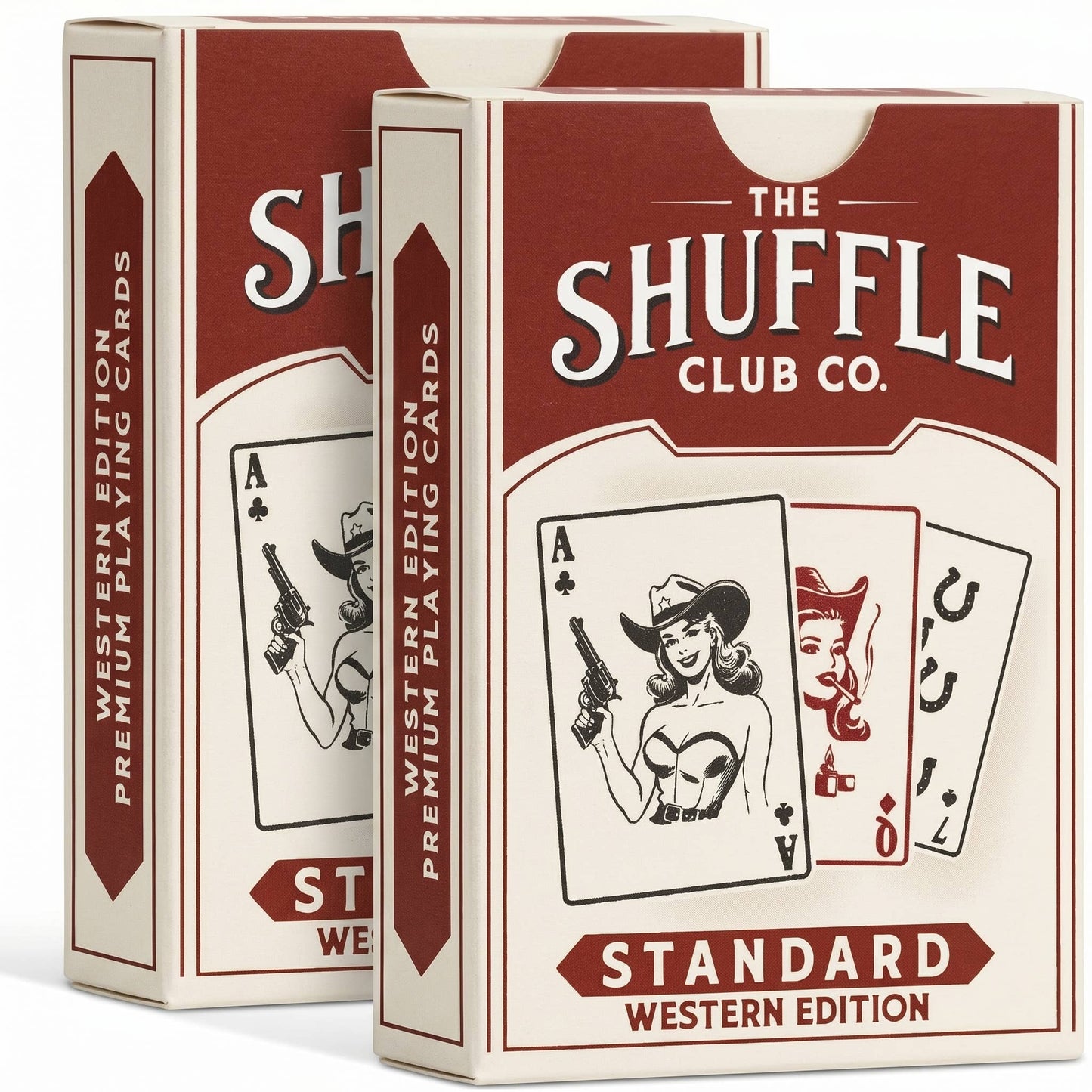 Western Playing Cards – Vintage Cowboy Deck with Custom Western Art & Premium Stock