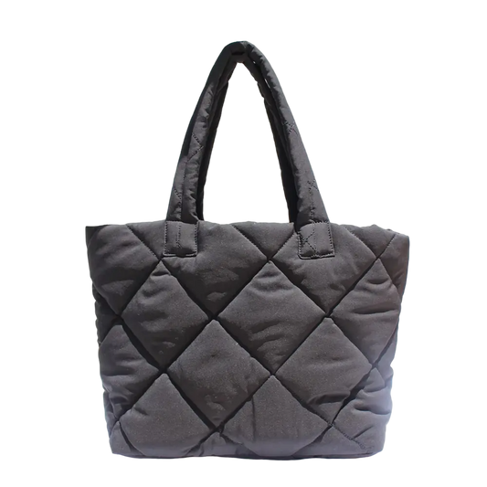 Diamond Tote Bag With Detachable Pouch & Extra Long Handle