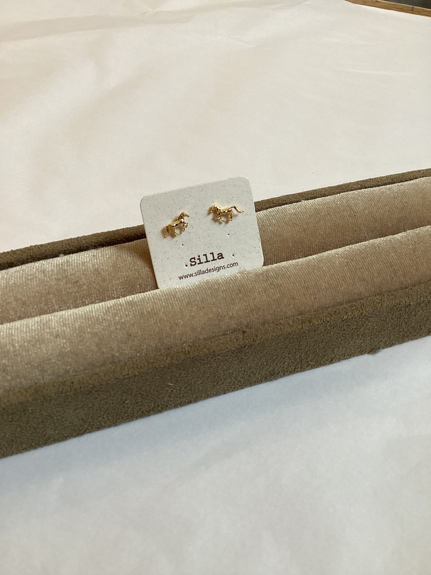 Western Horseshoe Stud Earrings