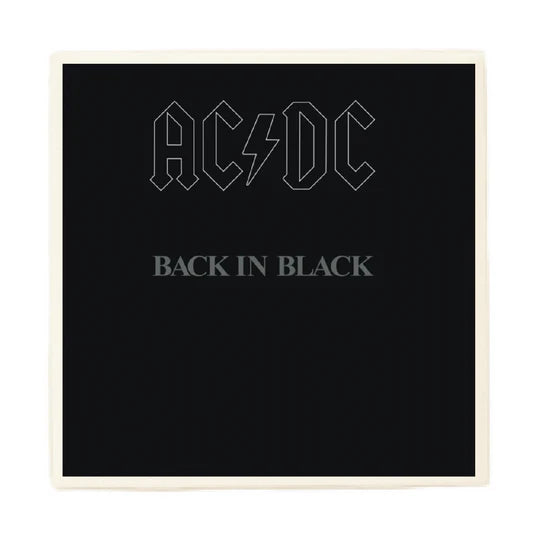ACDC "Back in Black" Album Coaster