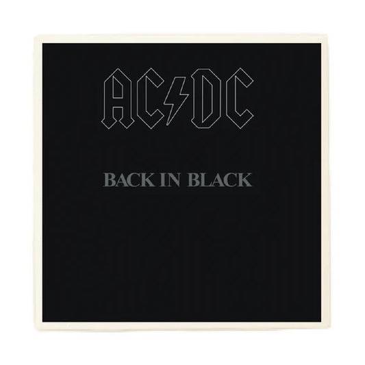 ACDC "Back in Black" Album Coaster