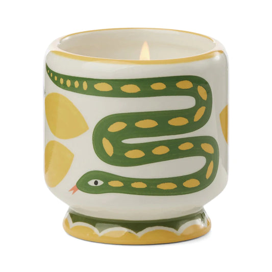 A Dopo Snake Ceramic Vessel Candle | Wild Lemongrass