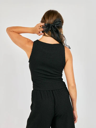 Black Textured Tank